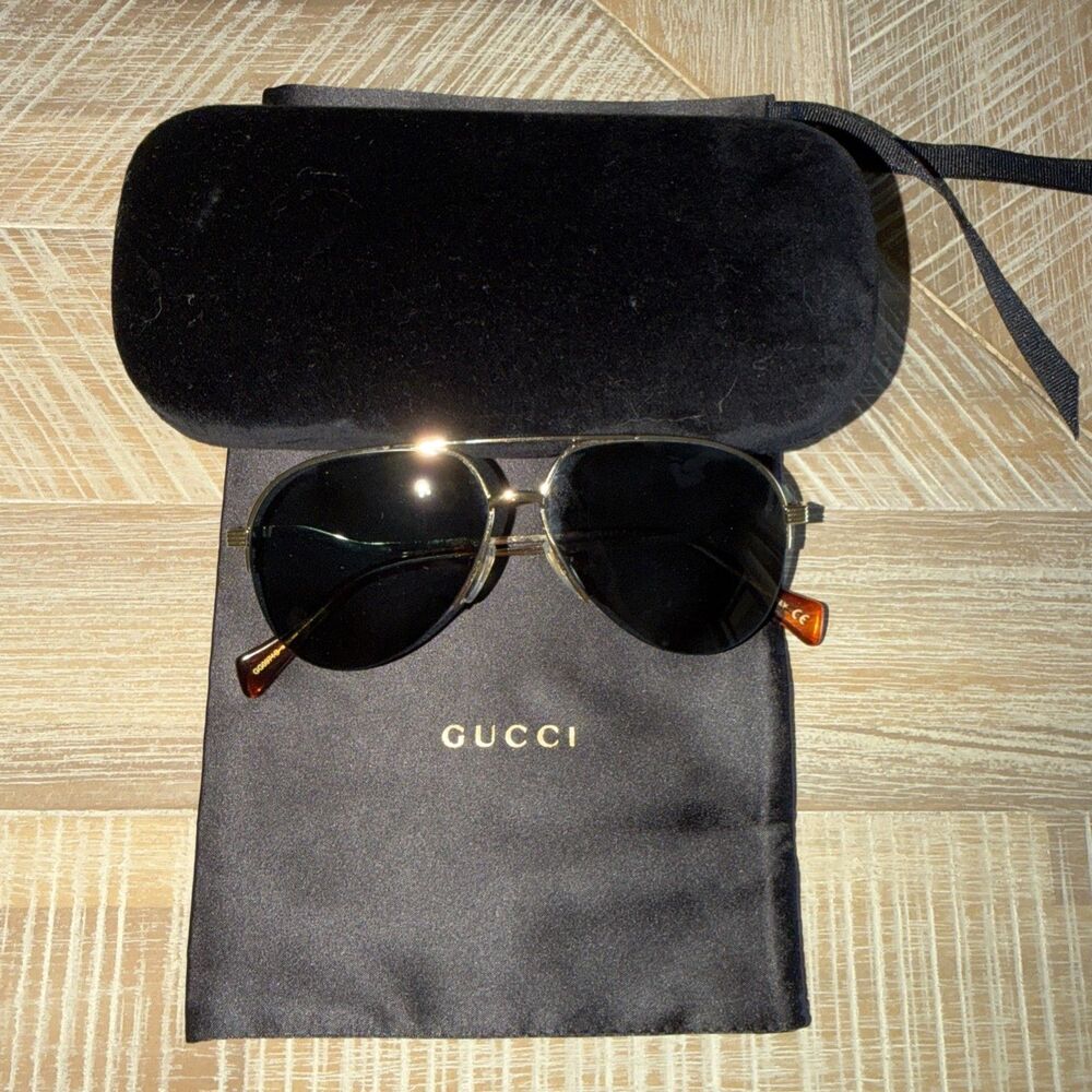 Gucci GG0971O Gold Pilot Aviator Eyeglasses Frames